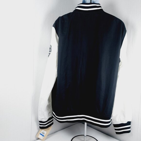 Levi's Men's Black White Colorblock Raglan Sleeve Varsity Jacket Size XL - Picture 3 of 14